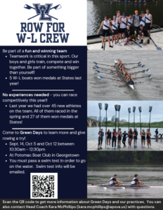 Row for W-L Crew Flyer.