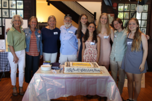 Tom Chisnell with 1975 Team Member and Current Team Members