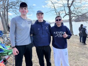 Boys team captains Austin, Finn and Sebastian