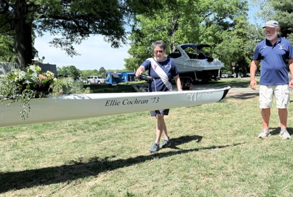 Ellie Cochran Christening her namesake boat