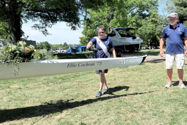 Ellie Cochran Christening her namesake boat